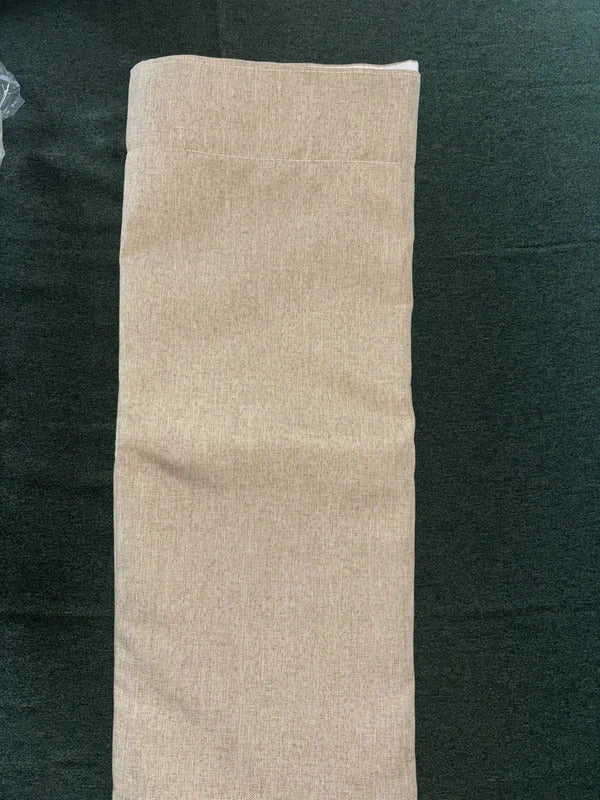 Beige linen look 💯 Blackout Curtains 66Wx54L inches x 2 panels