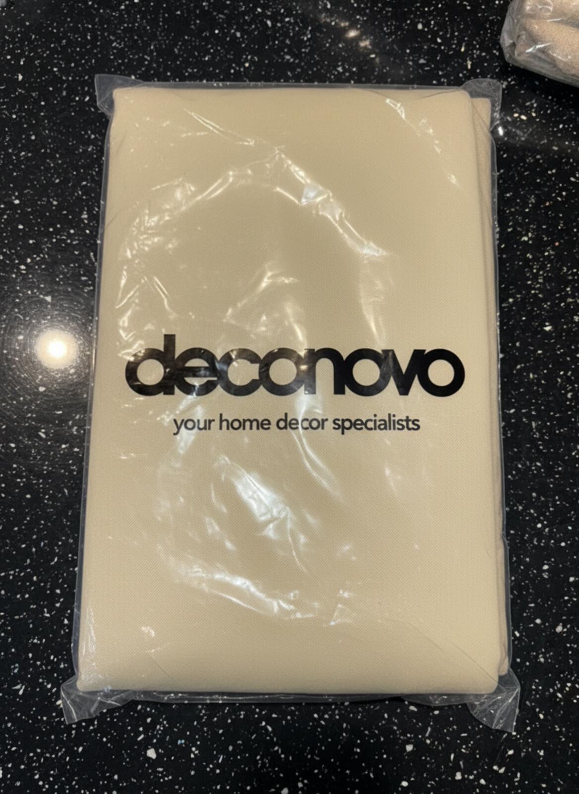Deconovo Beige Grommet Curtain Panel W140 x L245cm