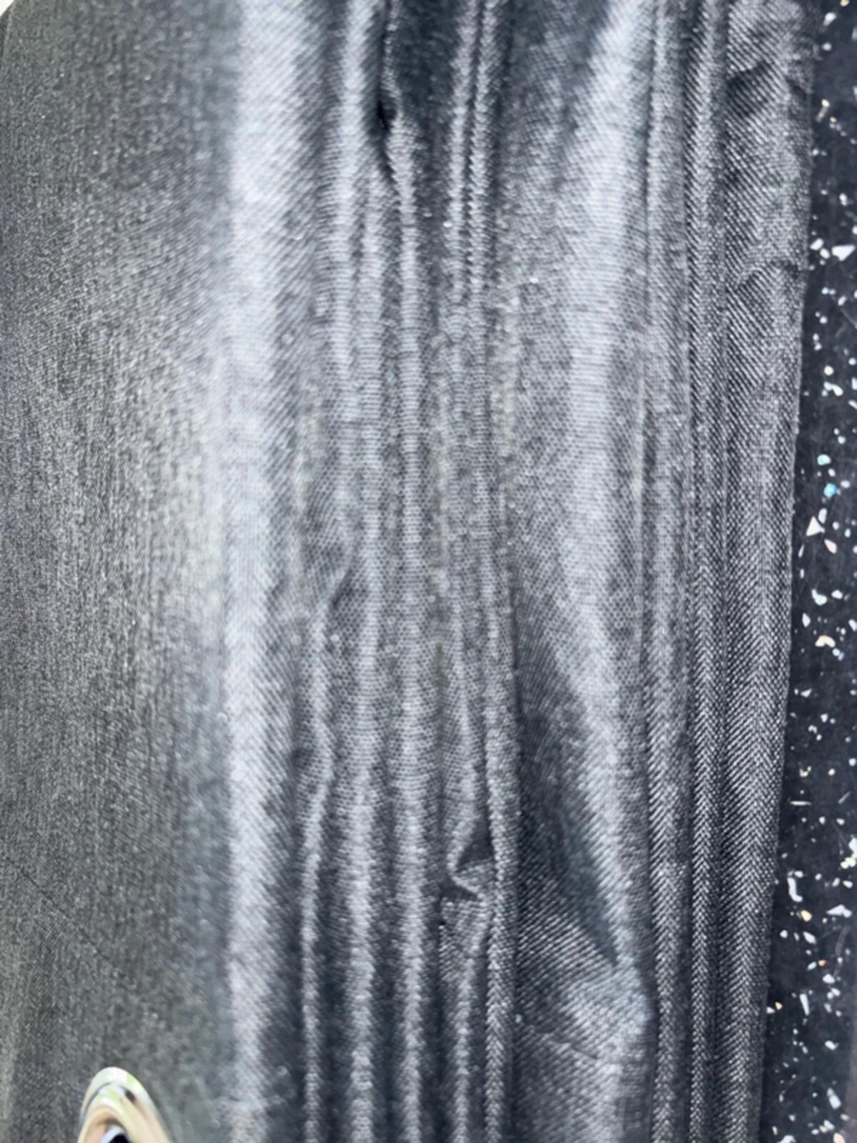 Faux Linen 💯 Blackout Charcoal Grey Eyelet Curtains 90Wx72L inches 2 panels