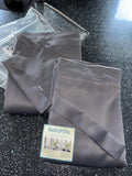 BellaHills 100% Blackout Curtains Pencil Pleat 2 Panels 90 x 90 Inch Charcoal Grey Rrp£50