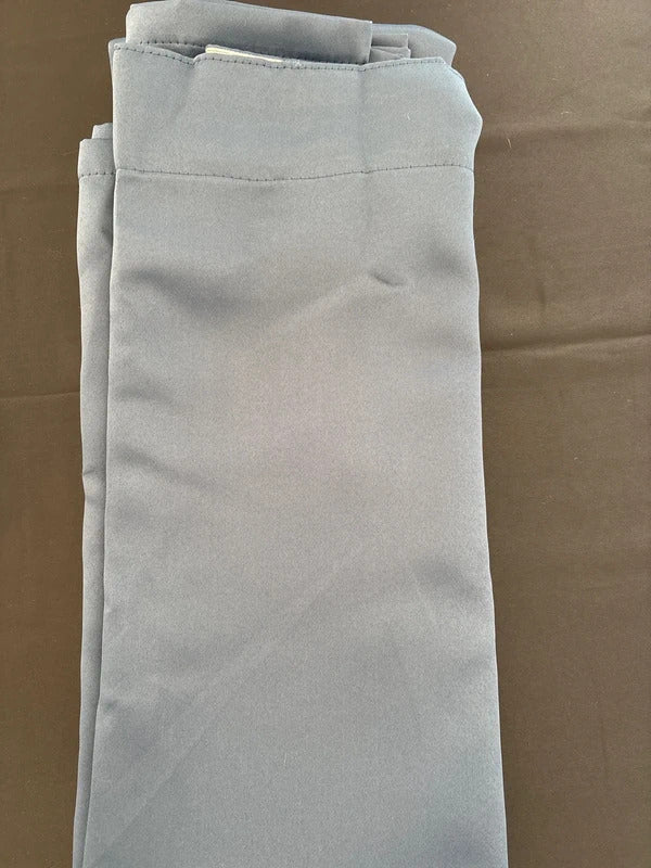 Navy Blue Pencil pleat Blackout curtains 55Wx96L inches x2 panels