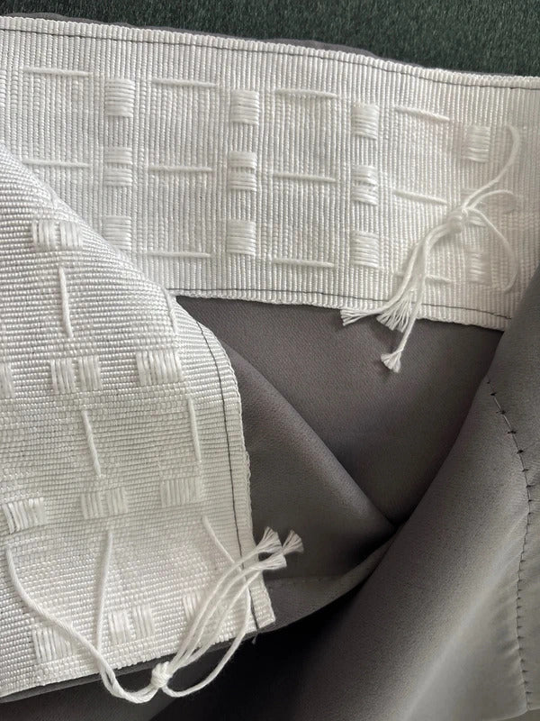 Grey Pencil pleat Curtains 46Wx54L inches x 2 panels