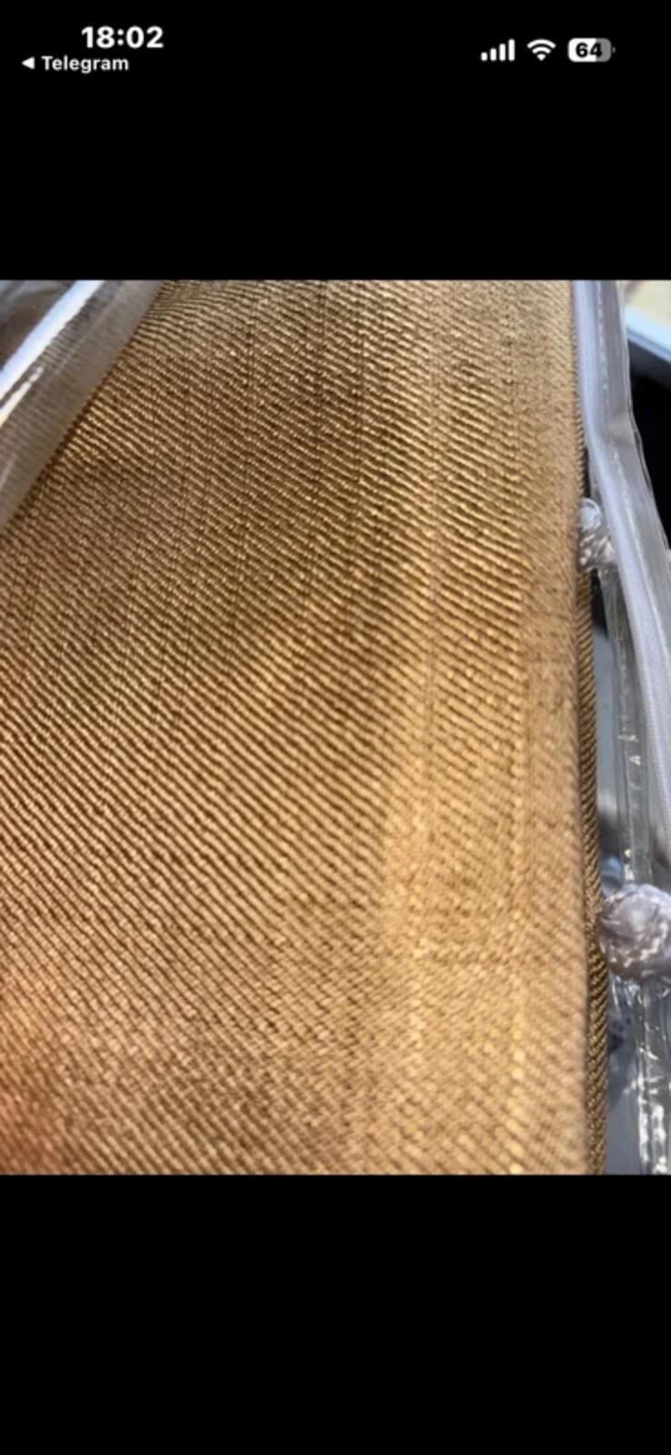Woven Ochre fully lined Curtains 90Wx54L