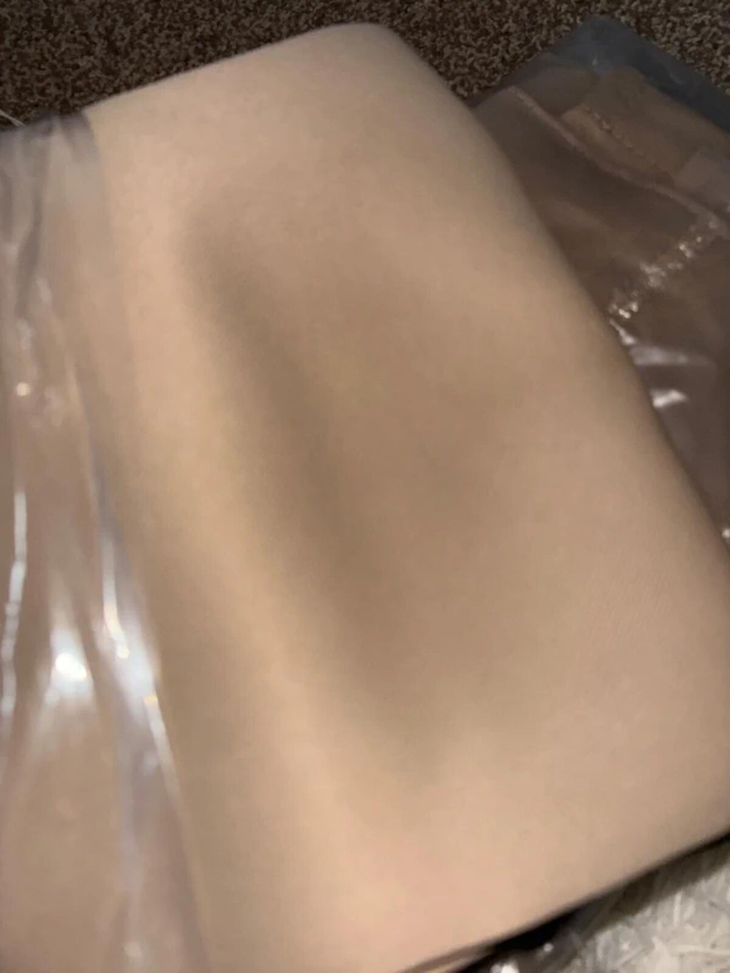 Pair of Pencil Pleat mocha Curtains 46x54L