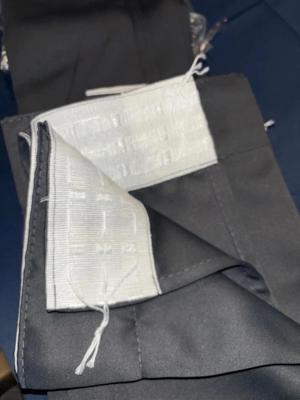 Pair of Dark Grey Pencil Pleat Curtains, Blackout and Thermal 52Wx72L inches