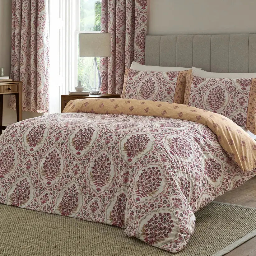 Ashmead Berry Cotton Reversible Duvet Cover Set The Curtains and More Co