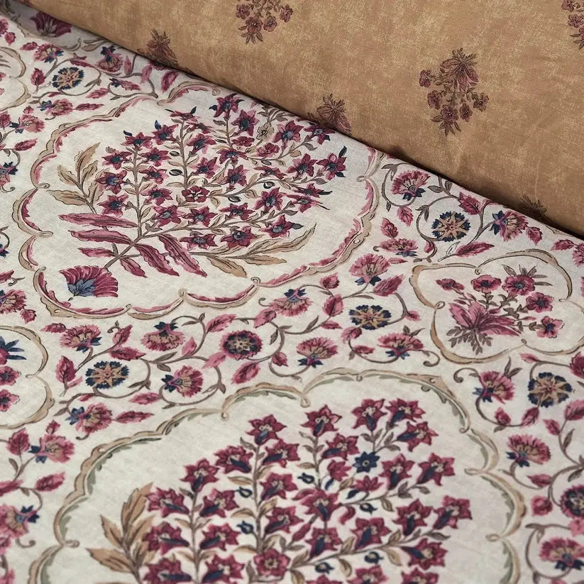 Ashmead Berry Cotton Reversible Duvet Cover Set The Curtains and More Co