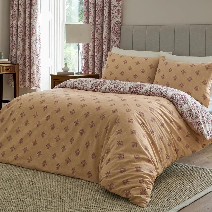 Ashmead Berry Cotton Reversible Duvet Cover Set The Curtains and More Co