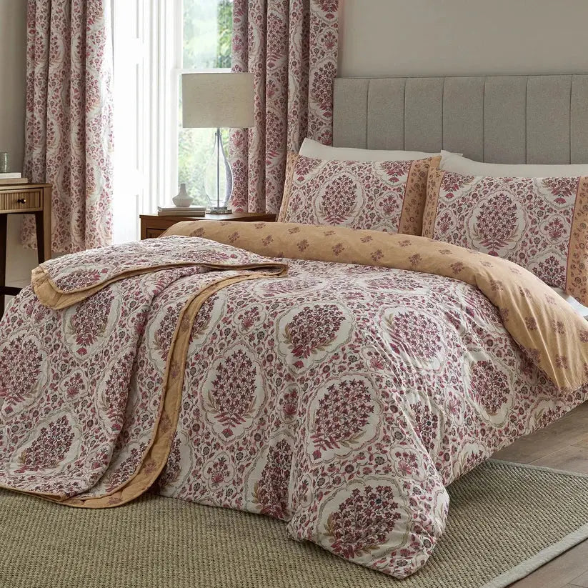 Ashmead Berry Cotton Reversible Duvet Cover Set The Curtains and More Co