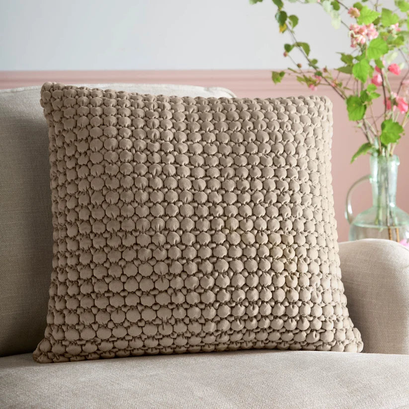 Bobble Cushion cover in Natural 55 x 55cm