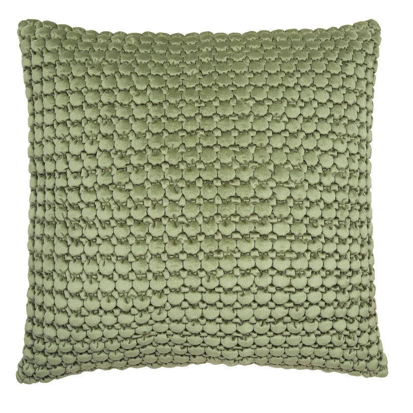 Bobble Filled Cushion in Olive 55 x 55cm