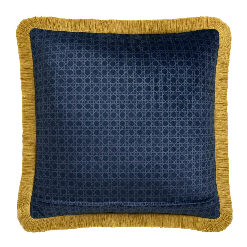 Bouquet List Cushion in Blue 43 x 43cm