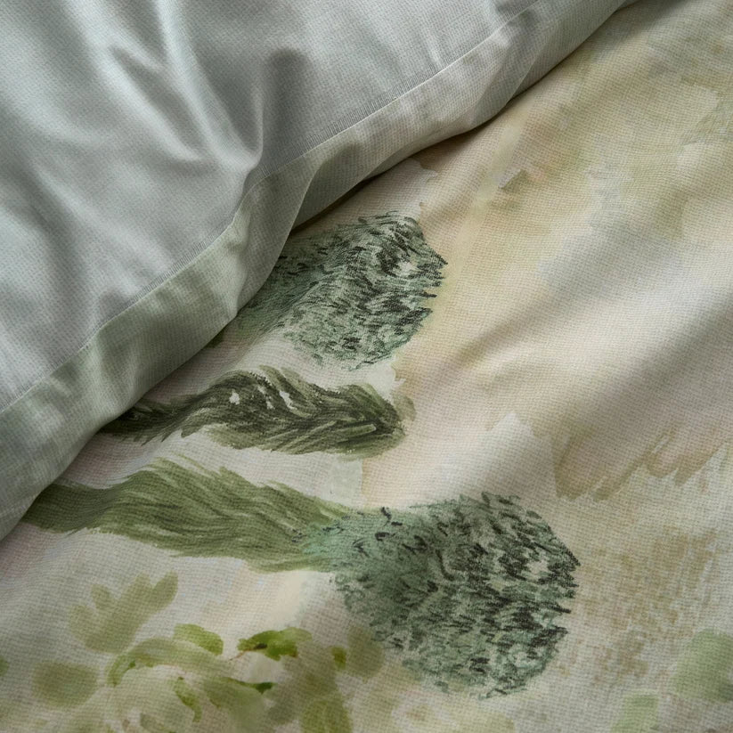Soiree Hidden Garden Duvet Cover Set in Green