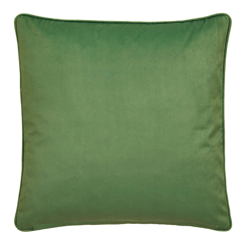 Star Geo filled  Cushion in Olive Green 43 x 43 cm