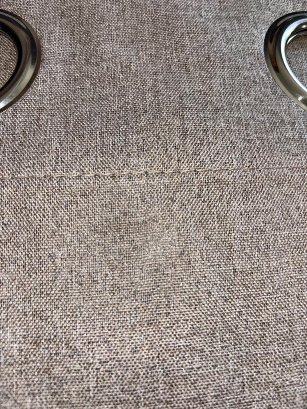 Faux Linen Blackout curtains 2 panels each 46Wx54L - Taupe