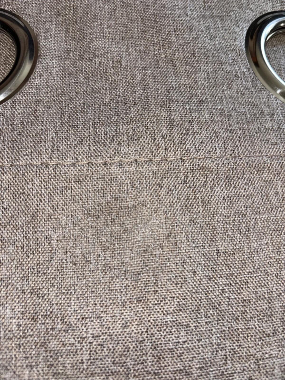 Faux Linen Blackout curtains 2 panels each 46Wx54L - Taupe