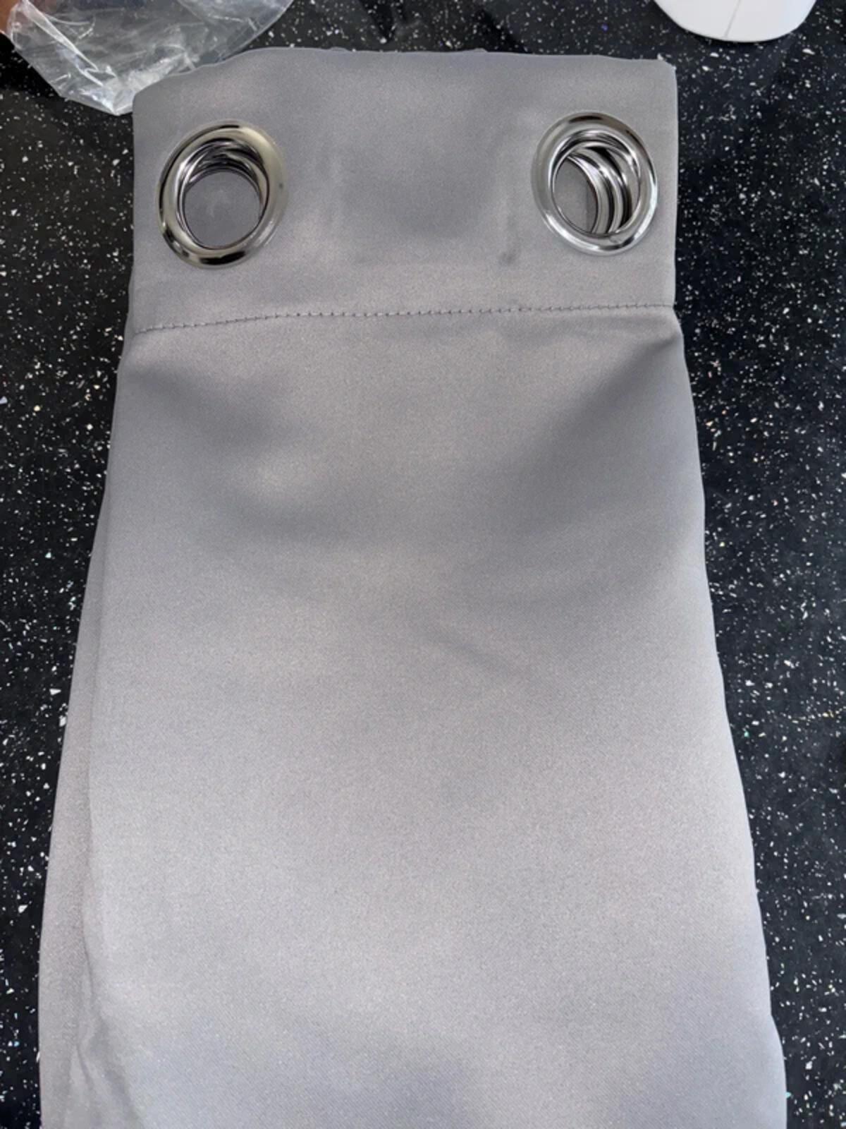 1 large curtain panel in grey 90 inch wide x 72 inch long