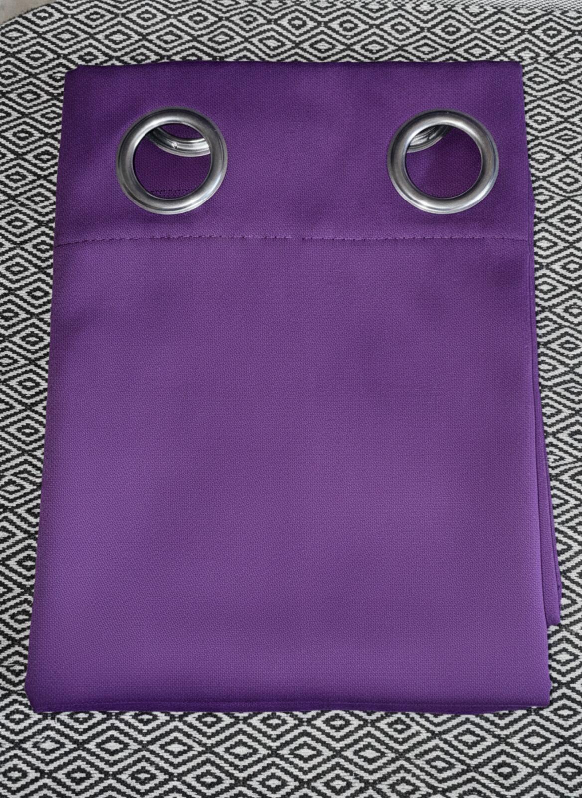 Purple Eyelet Curtain Panels 46 W x 54 L 2 panels