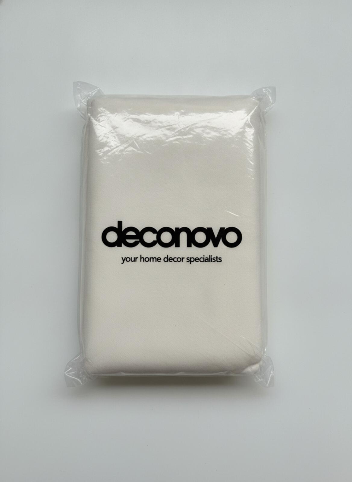 Pair of cream blackout thermal curtains 52W x 63L inches