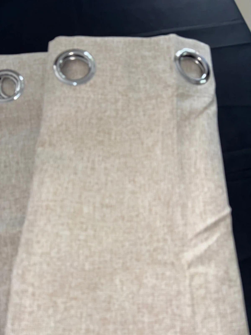Deconovo 💯 Blackout Curtains Faux Linen pale Khaki W66 x L54 Inch One Pair