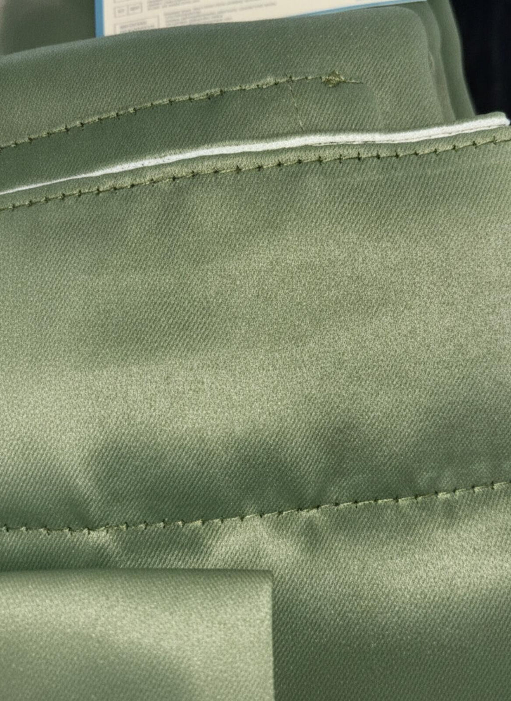Pencil Pleat Blackout Curtains in Olive Green  66Wx72L Inch
