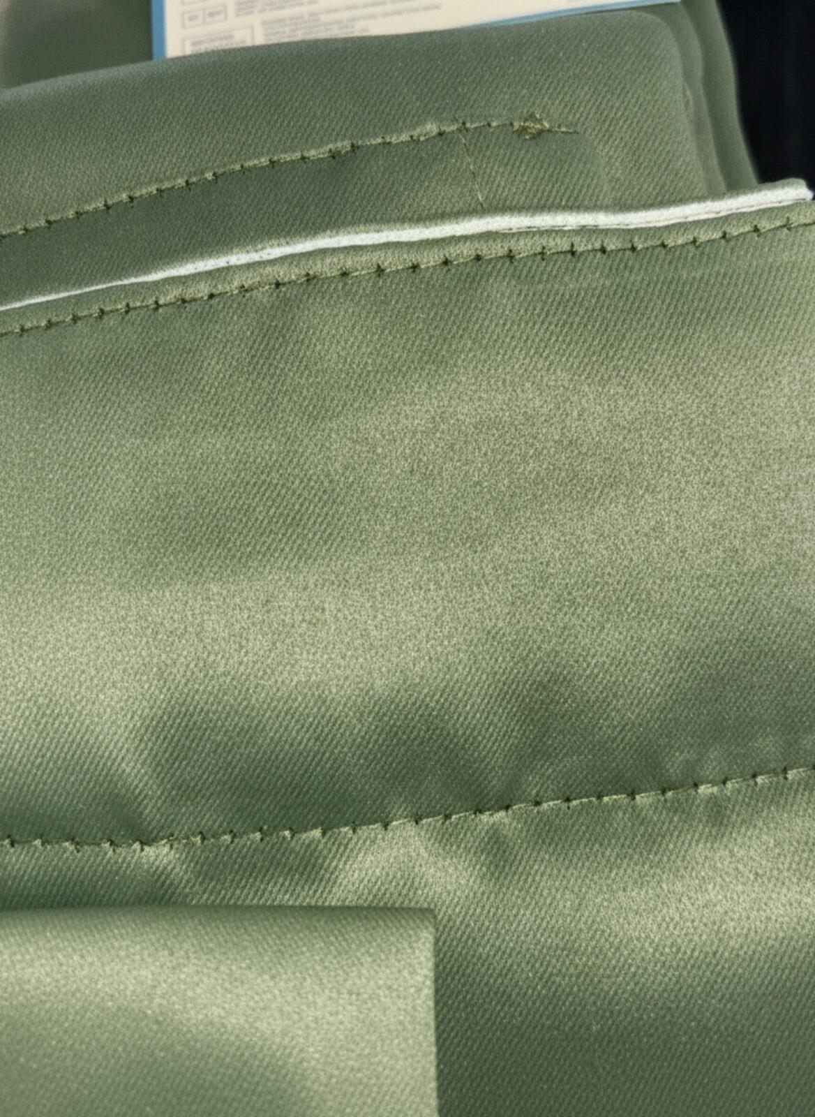 Pencil Pleat Blackout Curtains in Olive Green  66Wx72L Inch