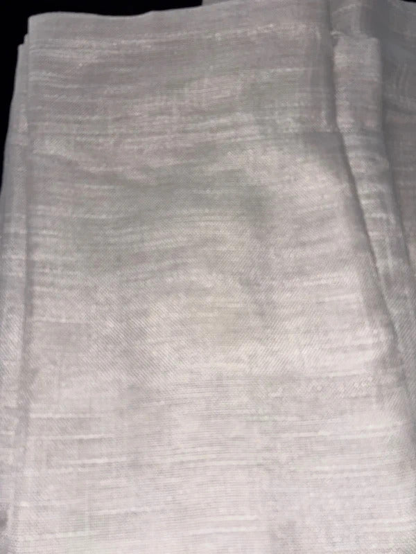 Rustic Linen look Light filtering Curtains 2 Panels both 52Wx72L Pencil pleat