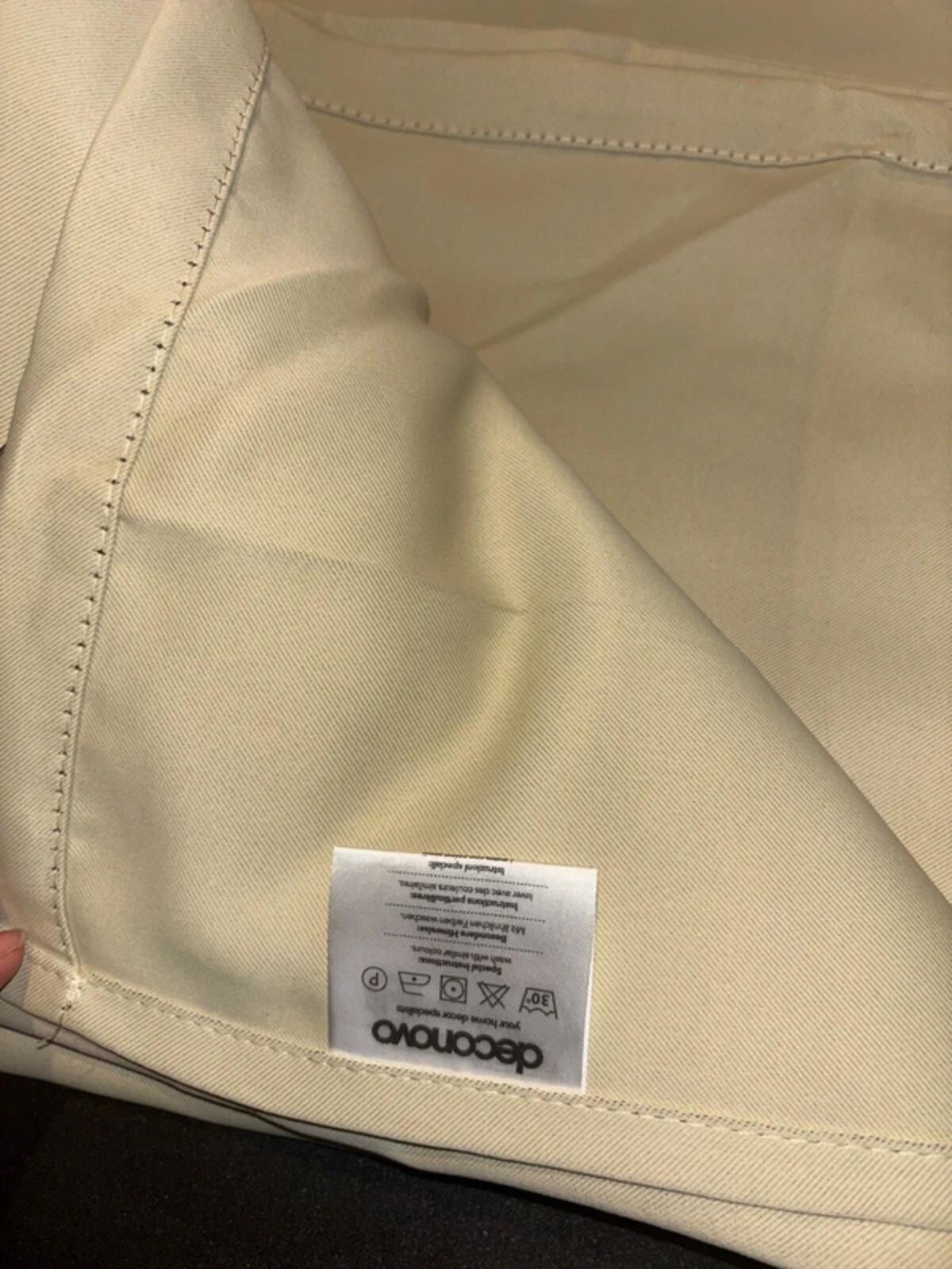 Super Soft  Eyelet Blackout Curtains 90" Width x72 Drop, 1 Pair, Beige rrp £46