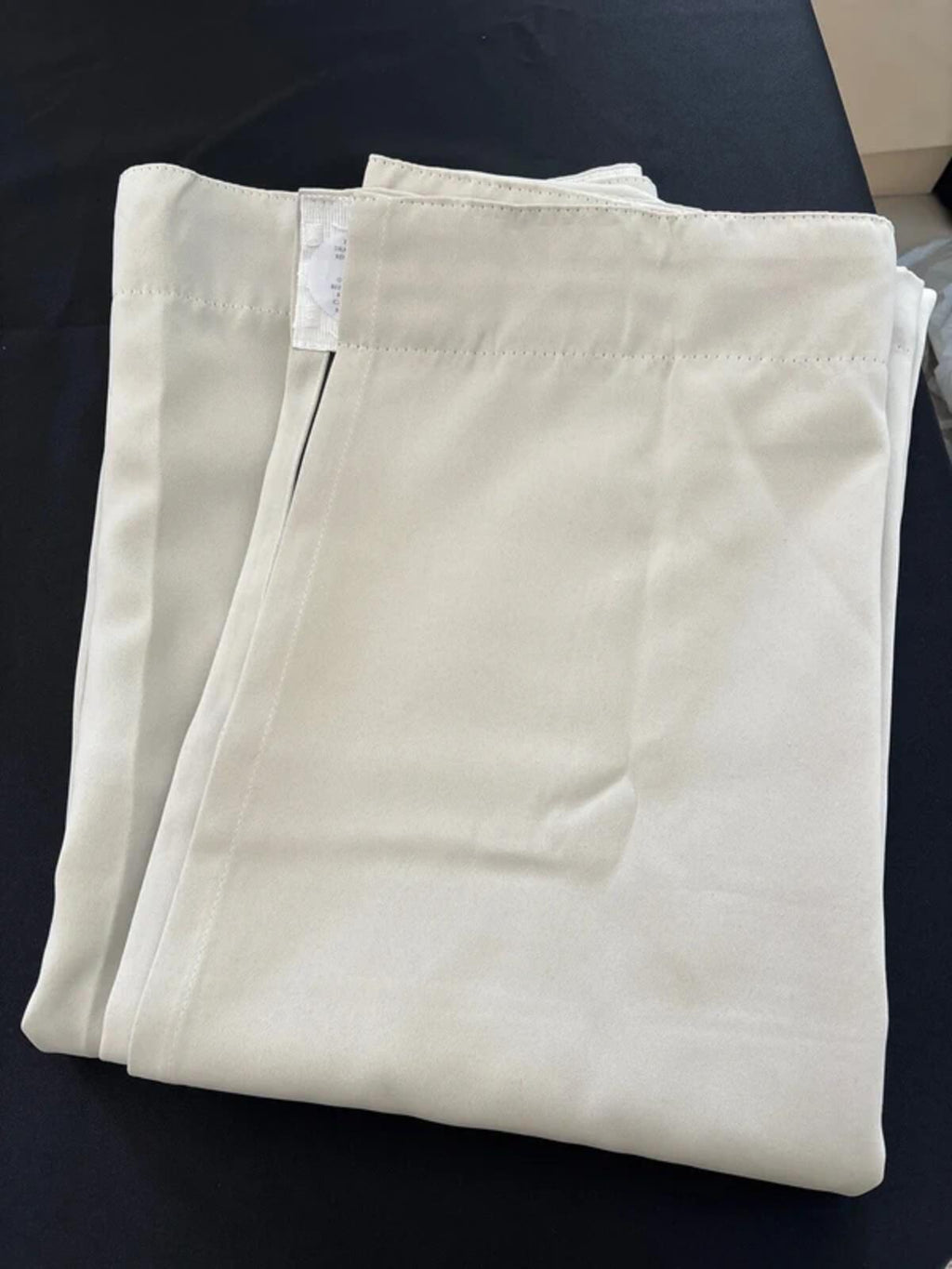 Pencil Pleat Blackout Curtains Thermal Insulated 46Wx72in Drop 2 Panels – Beige