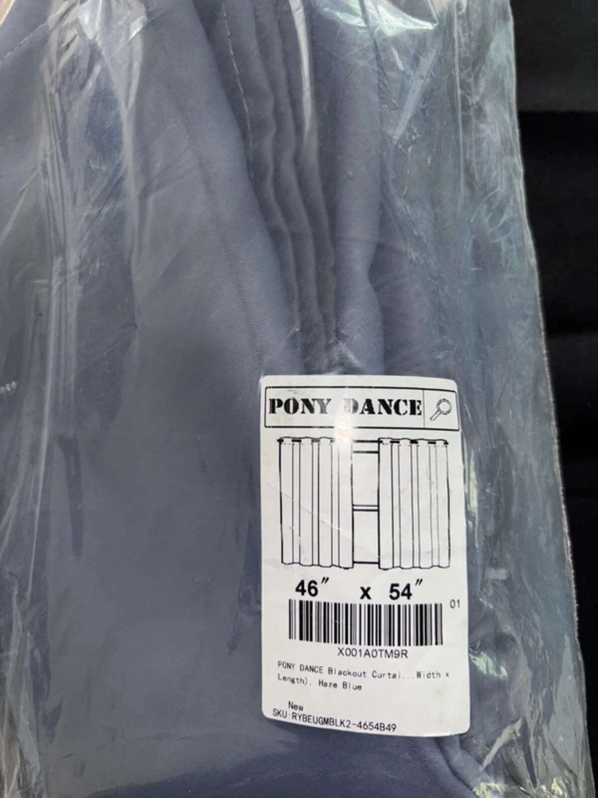 Haze blue Blackout Curtains 46Wx54L inches 2 panels