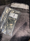 Dark Grey Net Curtains Semi Transparent Voile Panels – 55x96 inches