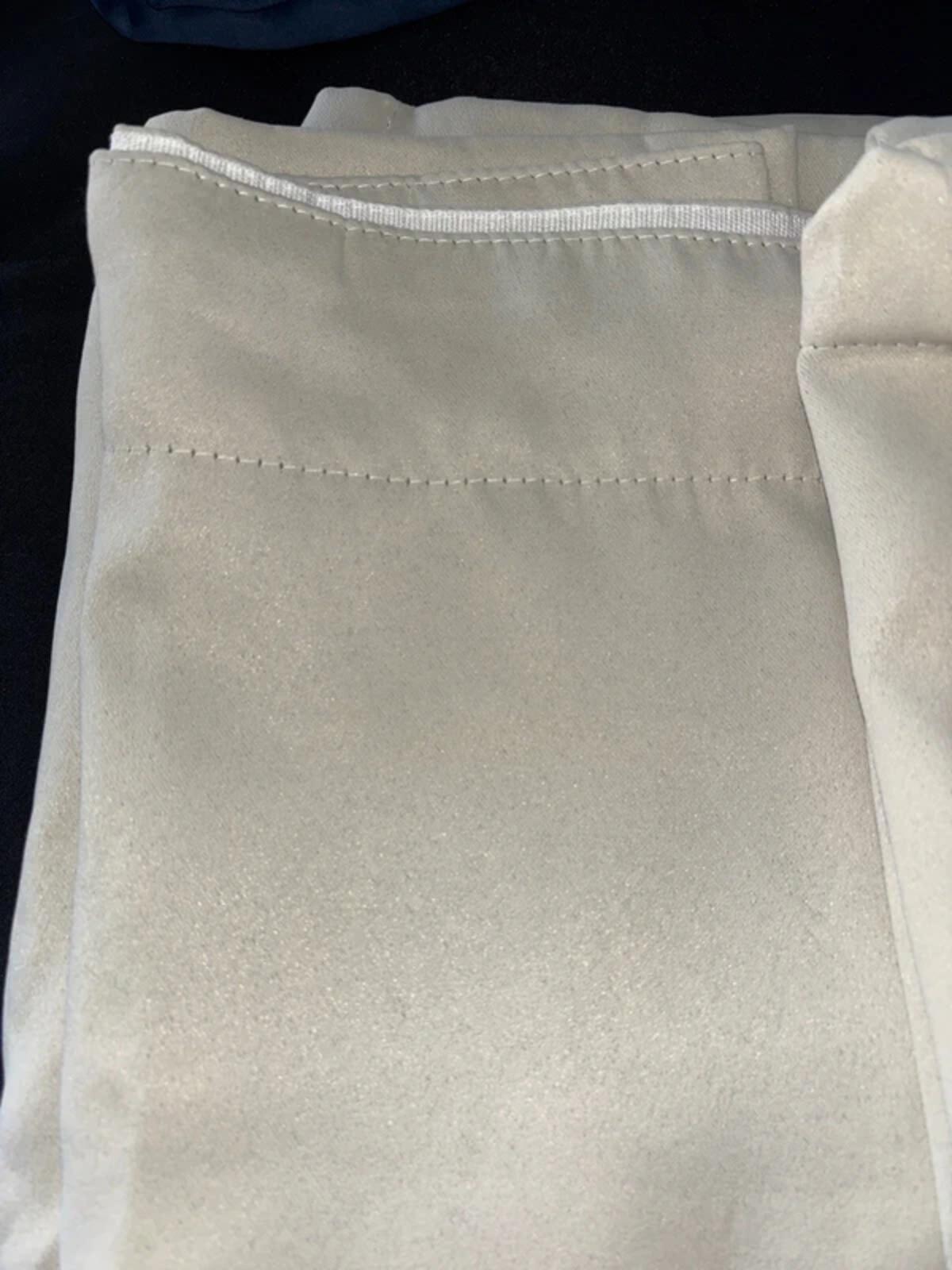 Beige Full Blackout Curtains 2 Panels, W66 x L72 Pencil pleat