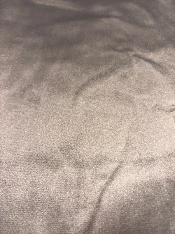 Mink Velvet Pencil pleat Curtains 52Wx84L inches x 2 panels