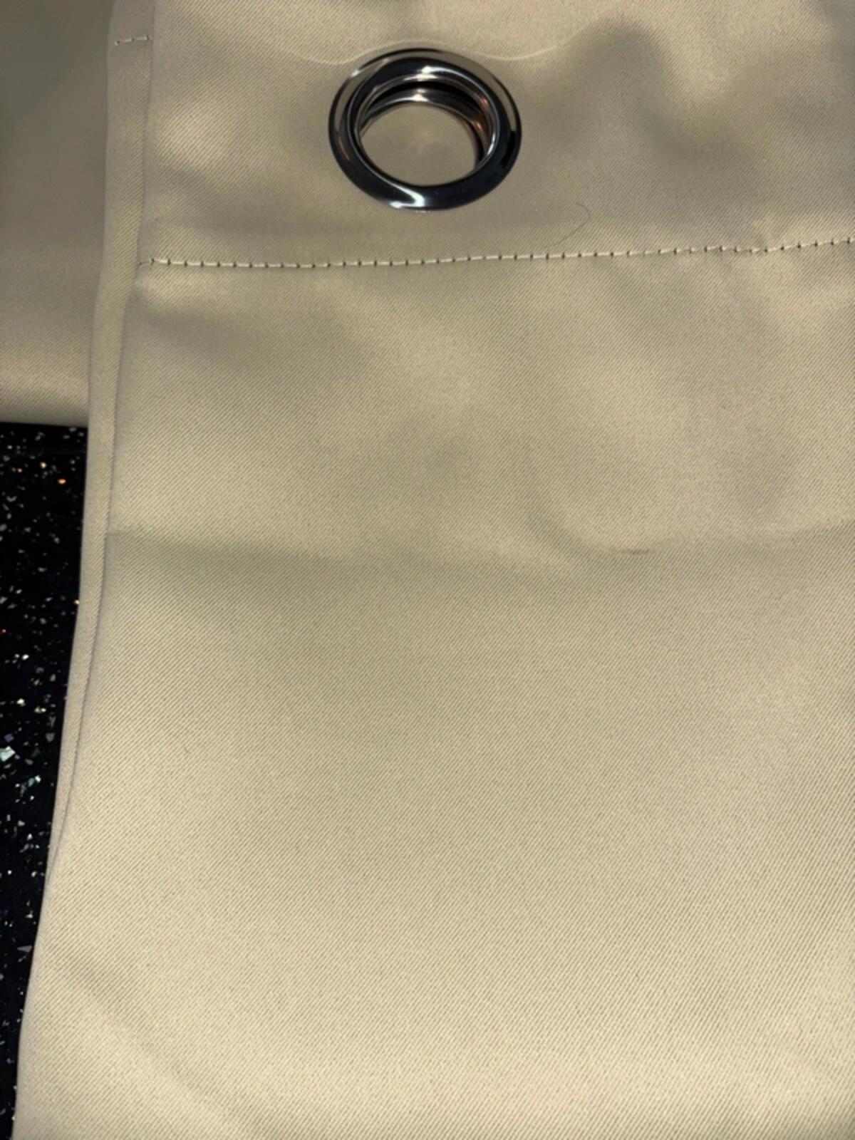 Blackout Beige Curtains 52W"x 54L" Beige 1 PAIR