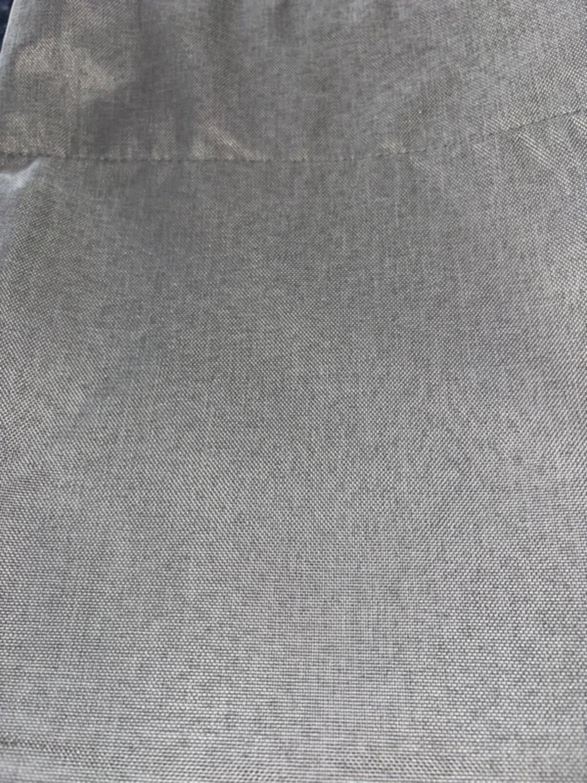 Faux linen Dove Grey pencil pleat Blackout Curtains 46Wx54L 2 panels
