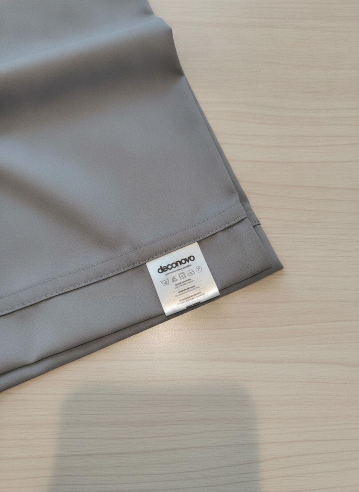 Super soft Grey Blackout Curtains 2 panels each 46W x90 L inches