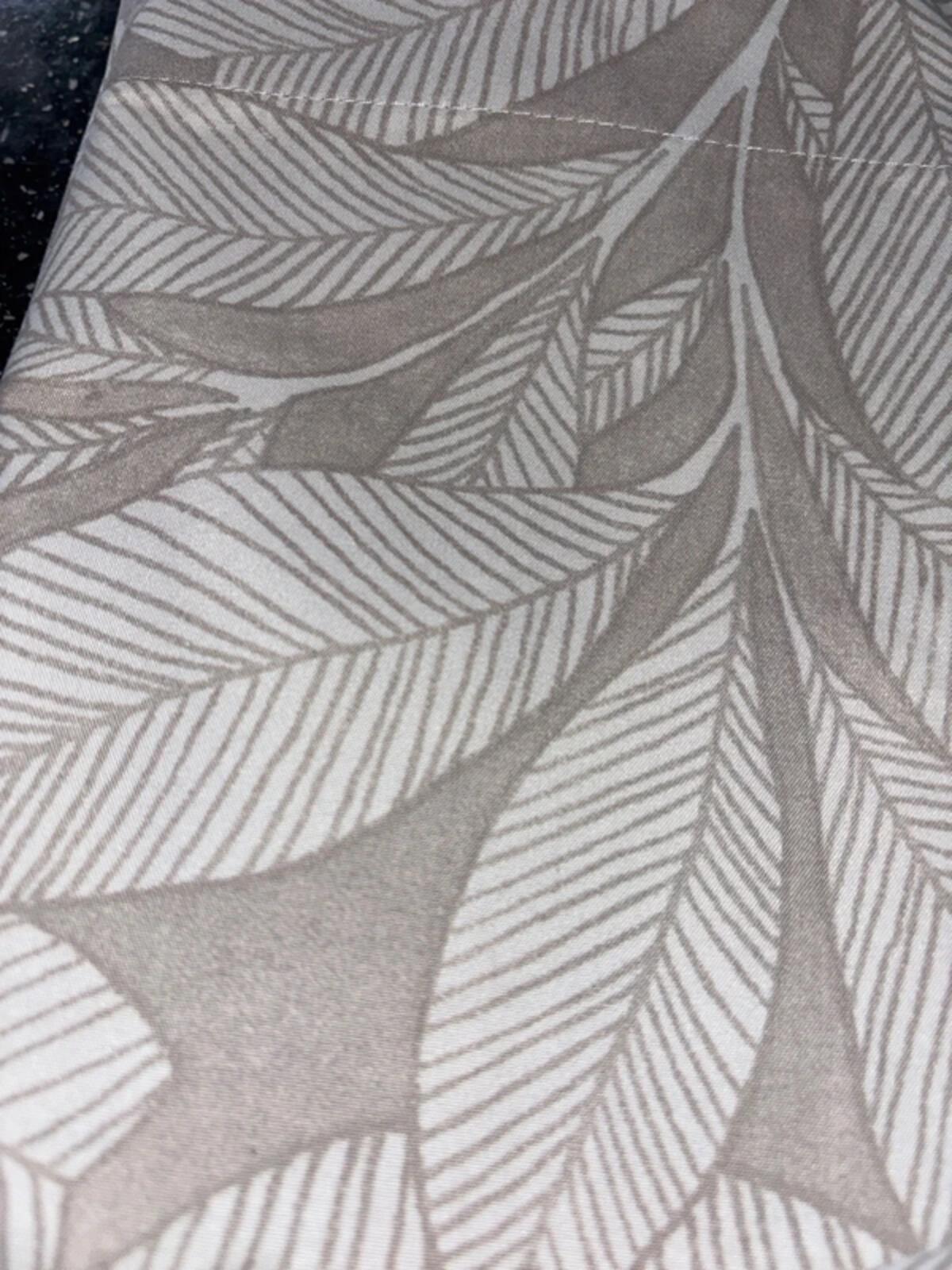 Leaf Pattern Blackout Curtains 2 panels 66Wx72L