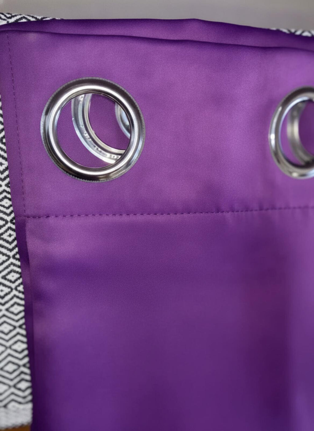 Purple Eyelet Curtain Panels 46 W x 54 L 2 panels