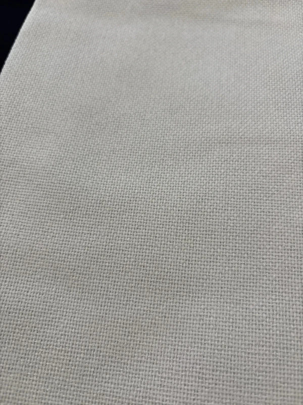 White Faux linen 💯 Blackout Curtains 46Wx54L x 2