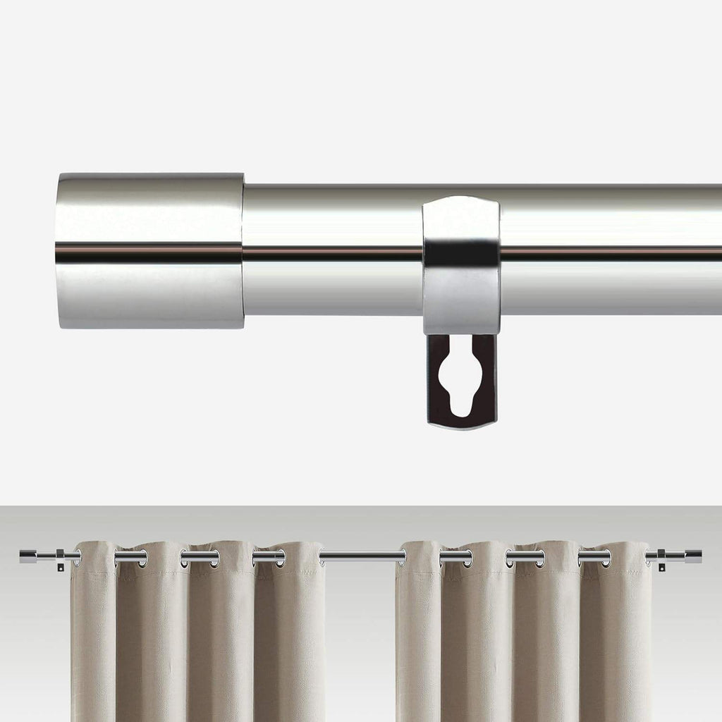 Extendable Curtain Pole End Cap Finials 76 to 210 cm