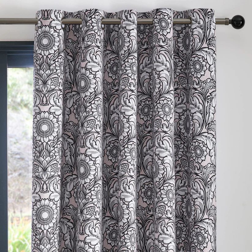 Romilly Eyelet Curtains in Natural W 66 x L 90 inches