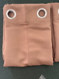Extra Wide Mocha Blackout Curtains 90Wx63L x 2 panels