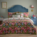 Feeoni Cottage Floral Duvet Cover Set Willow Green - Super King