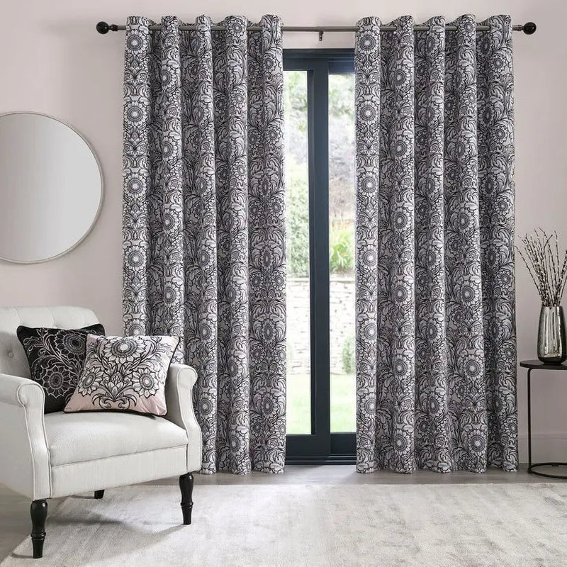Romilly Eyelet Curtains in Natural Laurence Llewelyn-Bowen