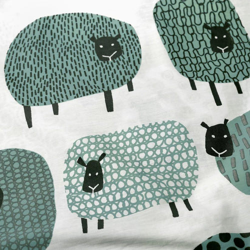 Dotty Sheep Duvet Cover Set in Duck Egg  King size