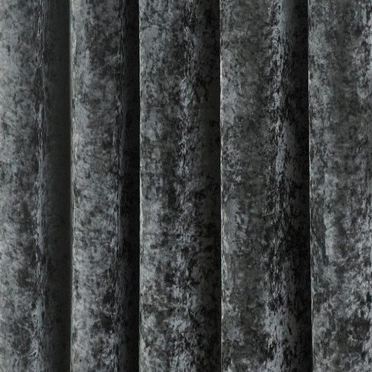 Verona Fully Lined Crushed Velvet Eyelet Curtains Petrol 66W x 108L inches