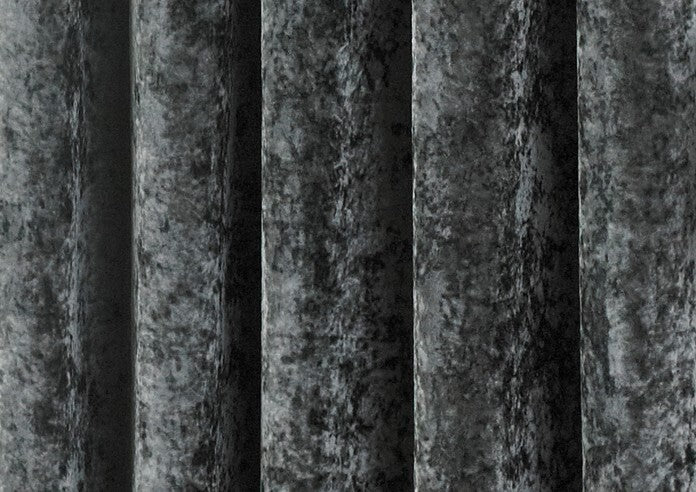 Paoletti Verona Eyelet Curtains 66"W x 90"L, Pewter Grey