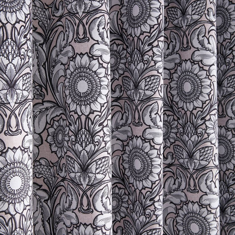 Romilly Eyelet Curtains in Natural W 66 x L 90 inches