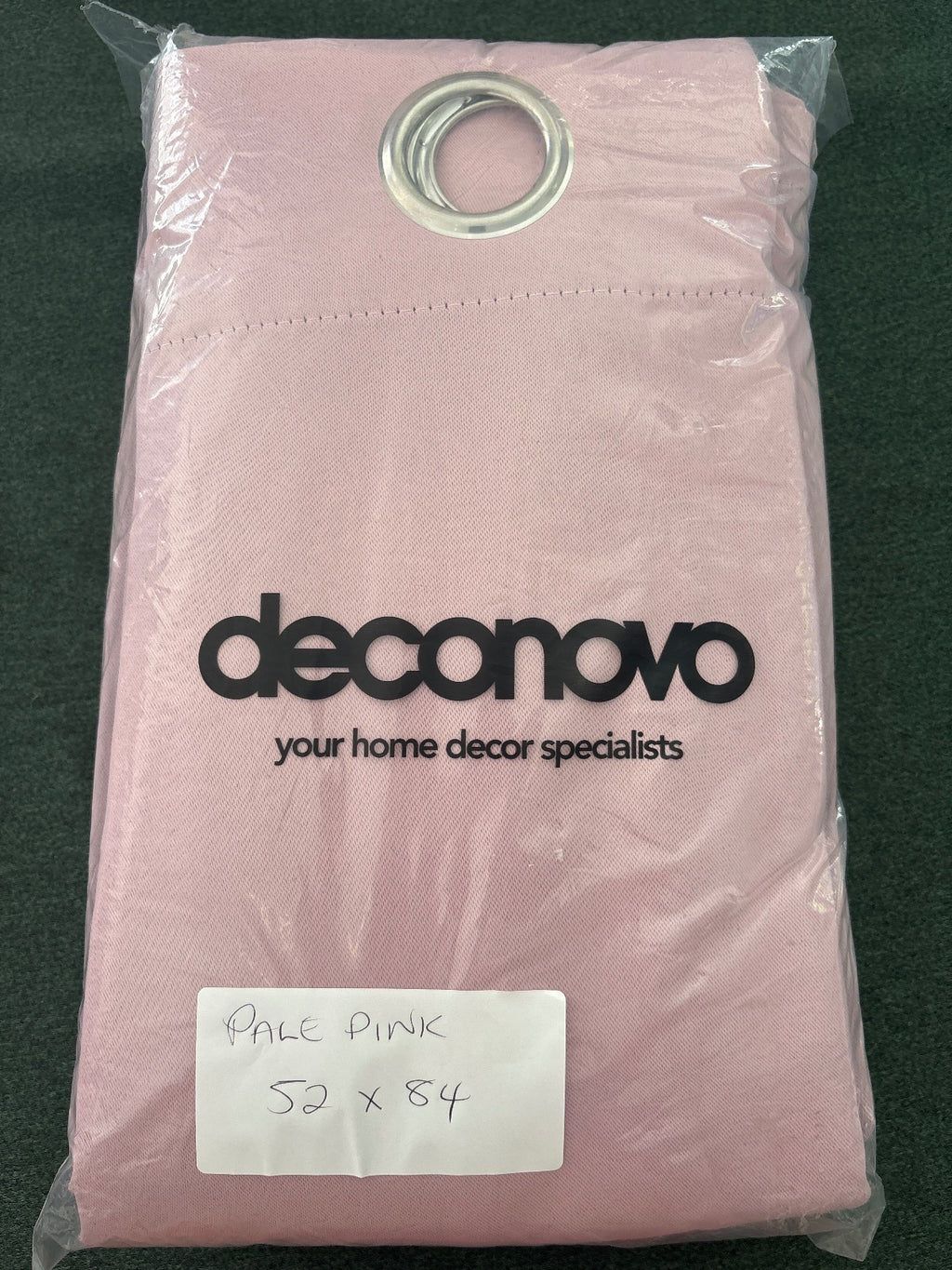 Deconovo Pale pink Eyelet Blackout Curtains 52Wx84L inches x 2 panels