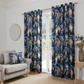 Wisteria Eyelet Curtains in Navy 66" Width x 72" Drop (168 x 183cm)